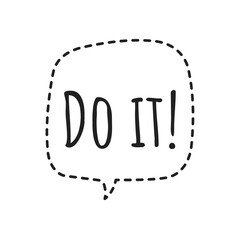 Poster - ''Do it'' Lettering