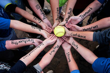 Girls Softball Team Motivation