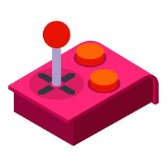 Poster - Game controller device icon. Isometric of game controller device vector icon for web design isolated on white background