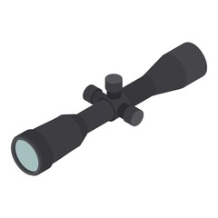 Poster - Sniper scope icon. Isometric of sniper scope vector icon for web design isolated on white background