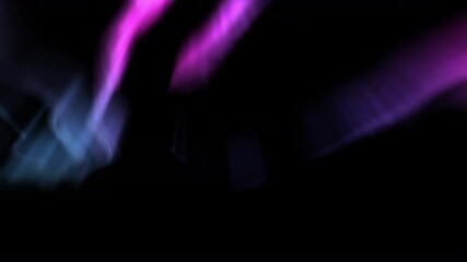 Wall Mural - Aurora Realistic Animation Loop Purple 02