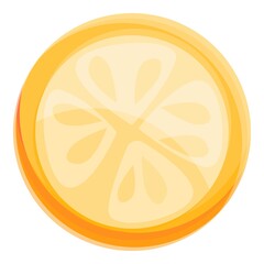 Poster - fruit waste icon. cartoon of fruit waste vector icon for web design isolated on white background