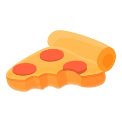 Poster - Pizza waste icon. Cartoon of pizza waste vector icon for web design isolated on white background