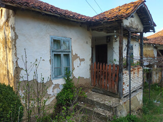 Sticker - Beautiful shot of an old house with wooden fence