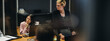© Jacob Lund - Business people in meeting room at night