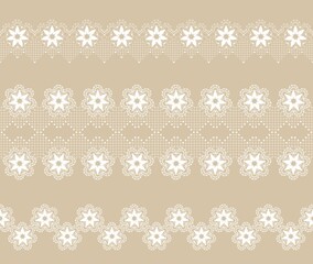 Wall Mural - Set of lace ribbons