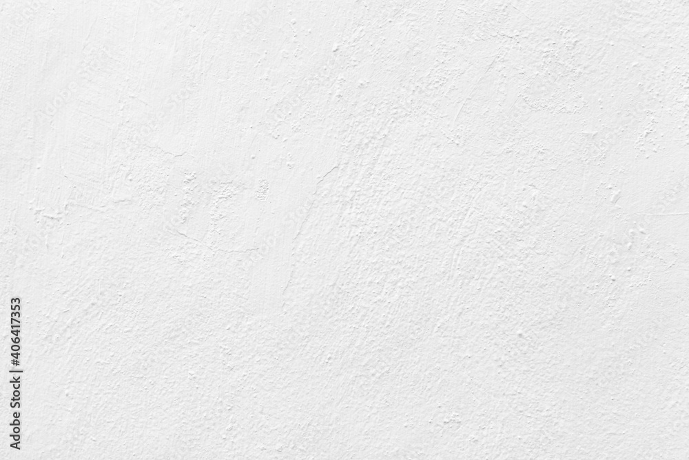 Old cement wall painted white texture and seamless background - obrazy, fototapety, plakaty 