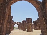 Fototapeta Paryż - Bara Kaman is an unfinished structure situated in Bijapur,karnataka,india