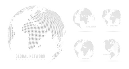 Abstract mash line and point scales on white background with Global. Wire frame 3D mesh polygonal network line, design sphere, dot and structure. Vector illustration eps 10.