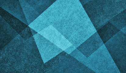 Wall Mural - abstract blue black and white background with triangle shapes and geometric design on border and tex