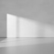 © Kuzmick - Empty gray minimalistic room interior. 3D rendering.