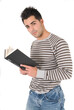 © Tandem - young attractive college student with his books studying