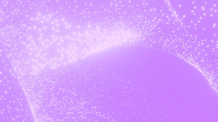 Poster - infinite loop simple white particle  background animation with  wave