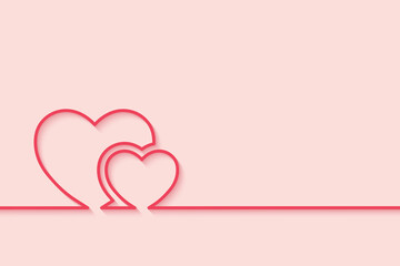 Wall Mural - valentine's day love background template