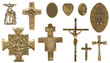 Miraculous Christian Catholic Antique Bronze Medals
