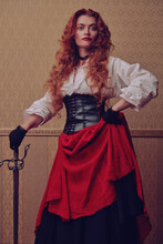 Brave Red-haired Woman