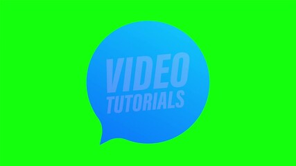 Poster - Video tutorials Button, icon, emblem, label. illustration.