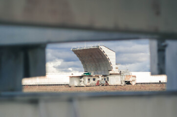 RATAN-600 is the world's largest radio telescope with a reflective mirror about 600 meters in diameter. Location Karachay-Cherkess Republic. Taken with a Soviet lens Helios 44-2