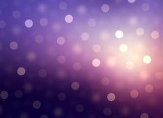 Wonderful night violet deep blur background with bokeh pattern. Dark magical outside abstract illustration.