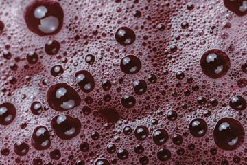 Aufkleber - Beautiful abstract red bubbles background pattern for design. Liquid fluid texture for background, banner.