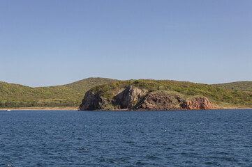 coastline of Russkiy island