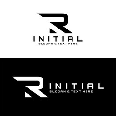 Wall Mural - letters R logo design vector