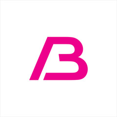 Poster - modern color letter b logo design