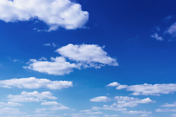 Wall Mural - the sky is blue with clouds, beautiful by nature.