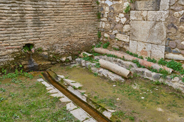 Wall Mural - Ruins of agora, archaeological site in Izmir