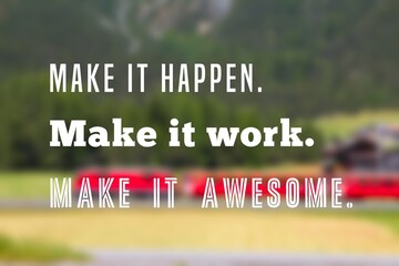 Wall Mural - Make it awesome