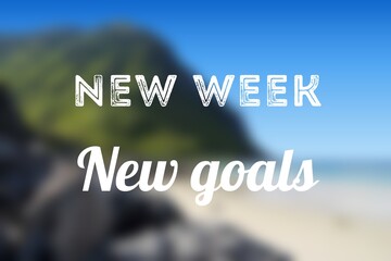 Wall Mural - New week, new goals