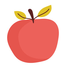 Wall Mural - apple fresh fruit cartoon icon isolated style