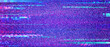 Glitchy colorful pixelated tv noise background