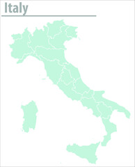  Italy map illustration vector detailed italy map with states