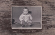 © serikbaib - portrait of a little boy in an old vintage photo