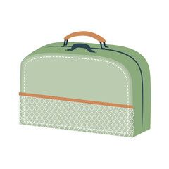 Sticker - green bag icon isolated vector design