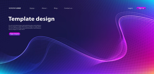 Poster - Abstract background modern design. Landing Page. Template for websites or apps.Vector.