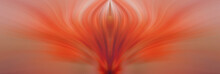 Abstract Red Flower As The Energy Of Fire In The Universe.
