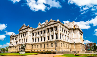 Wall Mural - Legislative Palace of Uruguay, a monumental building in Montevideo