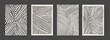 © t1m0n344 - Set of contemporary art prints. Minimalist modern posters collection. Hand painted Mid Century composition vector design.