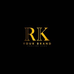 Wall Mural - RK Initial logo with elegant concept. Typography for company and business logo.