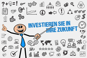 Wall Mural - Investieren Sie in Ihre Zukunft 