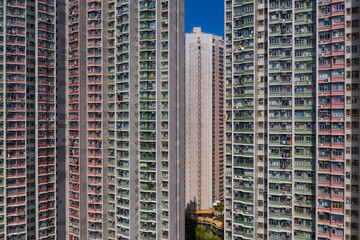 Canvas Print - Exterior of the building wall