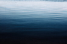 Clear Blue Deep Lake, Water Seascape Abstract Background