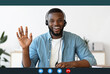 © Prostock-studio - Videocall screenshot of happy young black man in headset having web conference