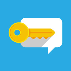 Aufkleber - keyword simple icon, logo, sign, symbol. flat design vector illustration eps10