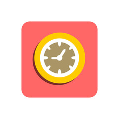 Canvas Print - Clock Flat Icon