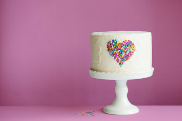 Wall Mural - Heart cake for Valentines Day