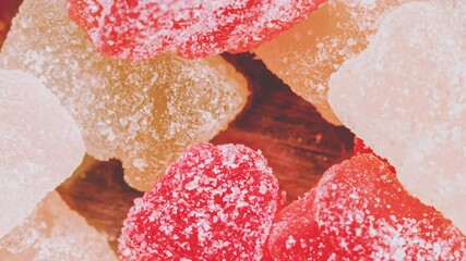 Poster - Beautiful marmalade candies. smooth zoom effect