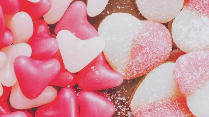 Poster - Beautiful marmalade candies. smooth zoom effect